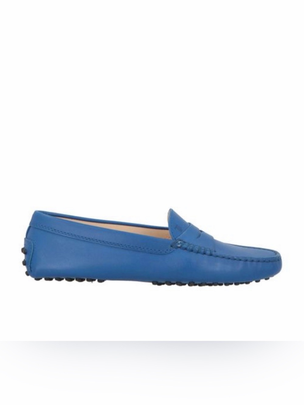 Tod’s Blue Leather Penny Loafers